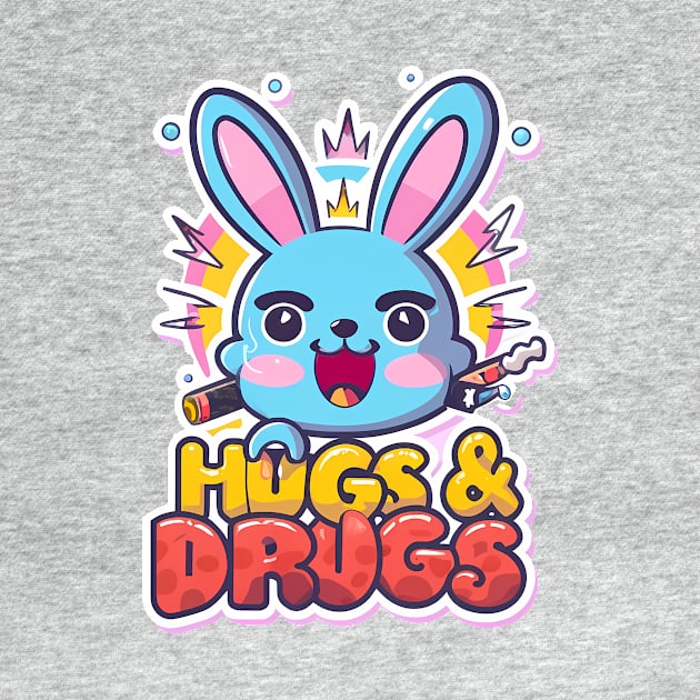 Hugs & Drugs Bunny by C.Note